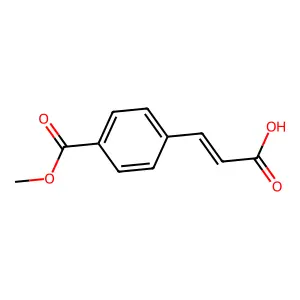 4-(2-羧基乙烯基)苯甲酸甲酯 structure