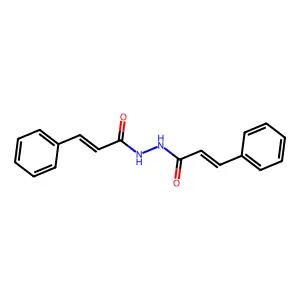 3-phenyl-N'-(3-phenylprop-2-enoyl)prop-2-enehydrazide structure