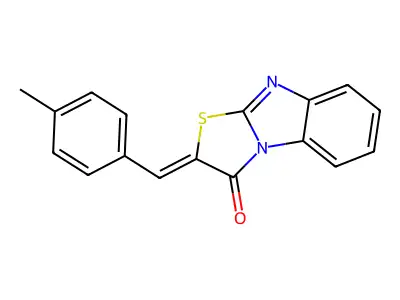 2-[(4-methylphenyl)methylene][1,3]thiazolo[3,2-a]benzimidazol-3(2H)-one structure