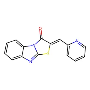 (2Z)-2-(pyridin-2-ylmethylidene)-[1,3]thiazolo[3,2-a]benzimidazol-1-one structure