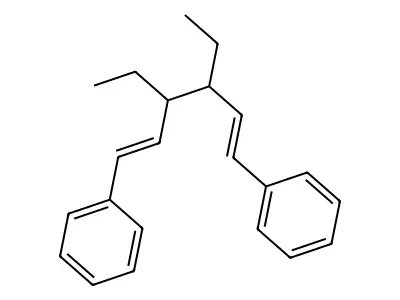 1,5-Hexadiene, 3,4-diethyl-1,6-diphenyl-, (E,E)- structure