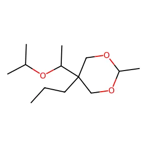 2-Methyl-5-(1-((propan-2-yl)oxy)ethyl)-5-propyl-1,3-dioxane structure