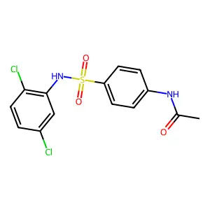 N-[4-[(2,5-dichlorophenyl)sulfamoyl]phenyl]acetamide structure