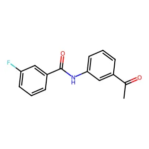 N-(3-乙酰基苯基)-3-氟苯甲酰胺 structure