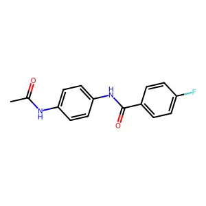 N-[4-(乙酰氨基)苯基]-4-氟苯甲酰胺 structure