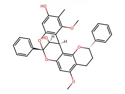 Dracoflavan B2 structure