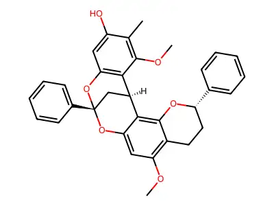 Dracoflavan C2 structure