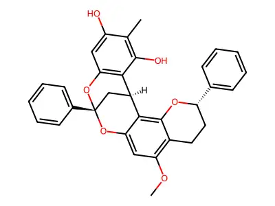 Dracoflavan D2 structure