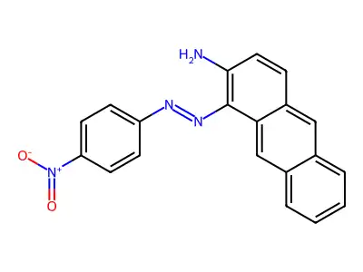 2-Amino-1-(4-nitrophenylazo)anthracene structure