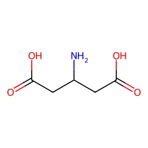 3-Aminopentanedioic acid structure