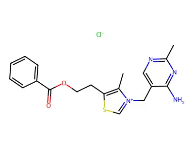 O-Benzoylthiamine structure