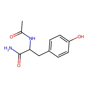 N-乙酰-DL-酪氨酰胺 structure