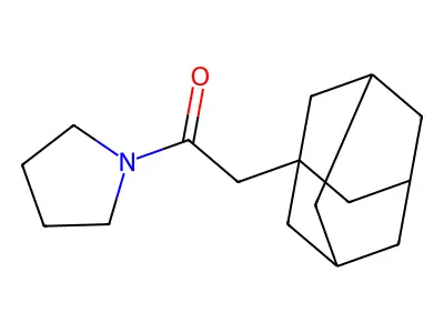 1-(1-Adamantylacetyl)pyrrolidine structure