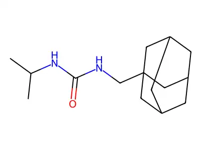 N-(1-adamantylmethyl)-N'-isopropylurea structure