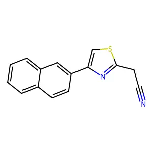 2-[4-(Naphthalen-2-yl)-1,3-thiazol-2-yl]acetonitrile structure
