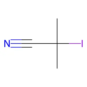 2-Iodo-2-methylpropionitrile structure