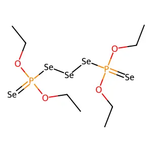 Bis(diethoxyselenophosphinoyl) triselenide structure