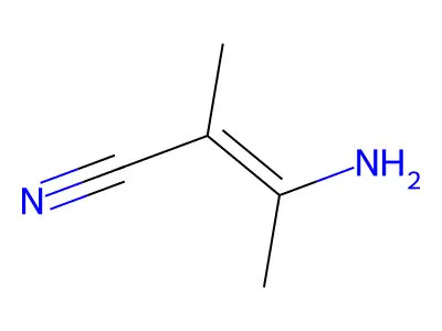 3-氨基-2-甲基-2-丁烯腈 structure