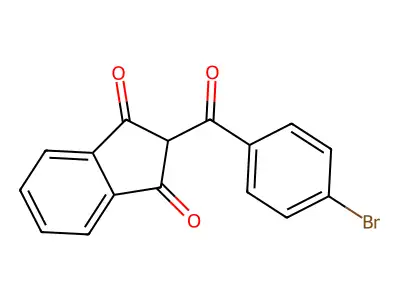 2-(4-Bromobenzoyl)-1H-indene-1,3(2H)-dione structure