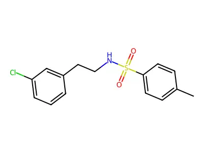 N-[2-(3-chlorophenyl)ethyl]-4-methylbenzenesulfonamide structure