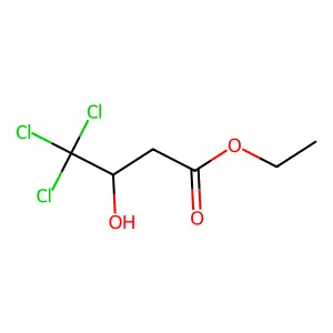 Ethyl 3-hydroxy-4,4,4-trichlorobutyrate structure