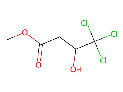 Methyl 4,4,4-trichloro-3-hydroxybutanoate structure