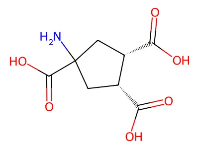 4-Amino-cyclopentane-1,2,4-tricarboxylic acid structure