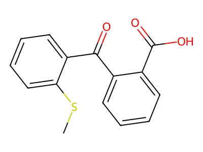 2-(2-Methylsulfanylbenzoyl)benzoic acid structure