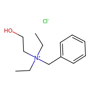 Benzenemethanaminium, N,N-diethyl-N-(2-hydroxyethyl)-, chloride (1:1) structure
