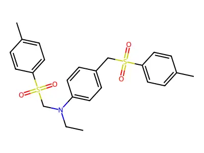 N-Ethyl-N,4-bis[(4-methylbenzenesulfonyl)methyl]aniline structure