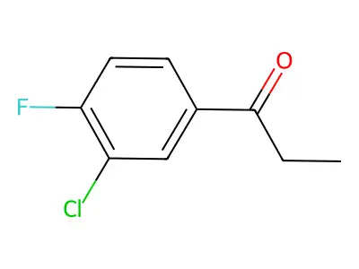 1-(3-Chloro-4-fluorophenyl)propan-1-one structure