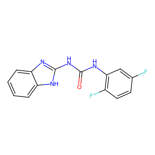 1-(1H-benzimidazol-2-yl)-3-(2,5-difluorophenyl)urea structure