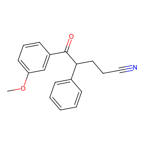 4-(3-甲氧苯甲酰基)-4-苯基丁腈 structure