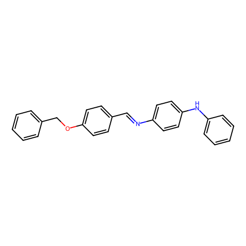 N-{(E)-[4-(benzyloxy)phenyl]methylidene}-N'-phenylbenzene-1,4-diamine structure