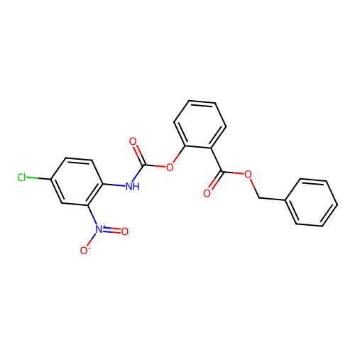 2-(Benzyloxycarbonyl)phenyl N-(4-chloro-2-nitrophenyl)carbamate structure