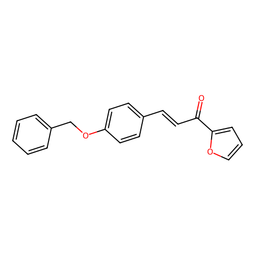 (2E)-3-[4-(Benzyloxy)phenyl]-1-(furan-2-yl)prop-2-en-1-one structure