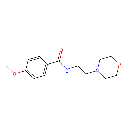 4-methoxy-N-(2-morpholin-4-ylethyl)benzamide structure
