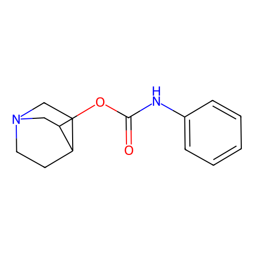 N-phenylquinuclidin-3-yloxycarboxamide structure