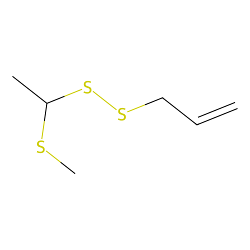 1-(Methylthio)ethyl 2-propenyl disulfide structure