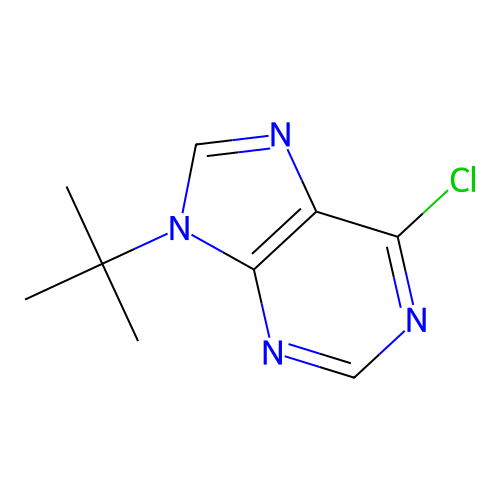 9-Tert-butyl-6-chloropurine structure