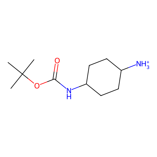 4-{[tert-Butoxy(hydroxy)methylidene]amino}cyclohexan-1-aminium structure