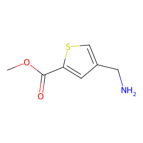 Methyl 4-(aminomethyl)thiophene-2-carboxylate structure