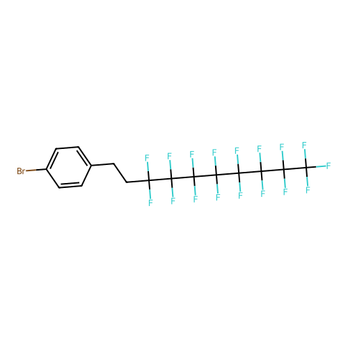 1-Bromo-4-(3,3,4,4,5,5,6,6,7,7,8,8,9,9,10,10,10-heptadecafluorodecyl)benzene structure