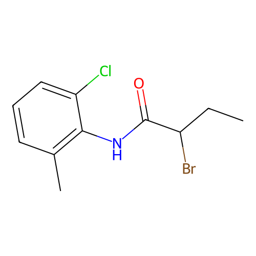 2-Bromo-6'-chloro-ortho-butyrotoluidide structure