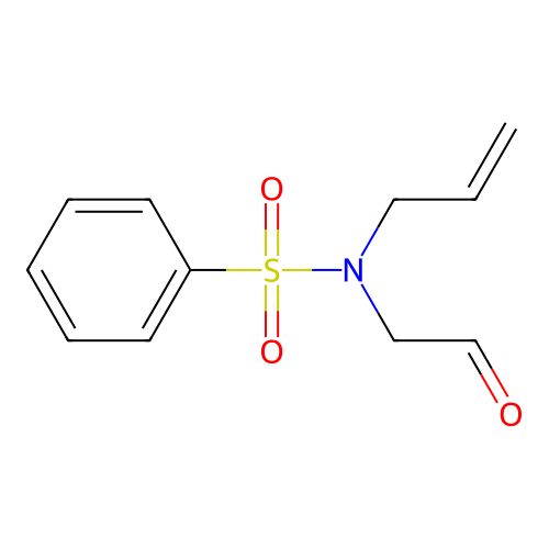 N-(2-oxoethyl)-N-prop-2-enylbenzenesulfonamide structure