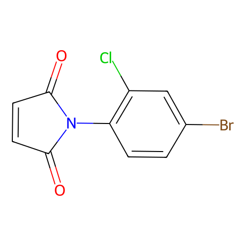 1-(4-bromo-2-chlorophenyl)-1H-pyrrole-2,5-dione structure