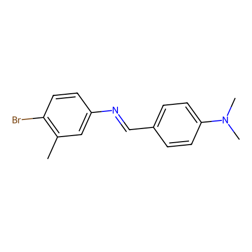 4-Bromo-N-(4-(dimethylamino)benzylidene)-3-methylaniline structure