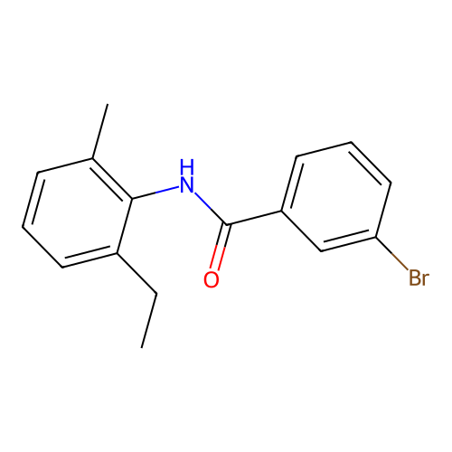 3-bromo-N-(2-ethyl-6-methylphenyl)benzamide structure