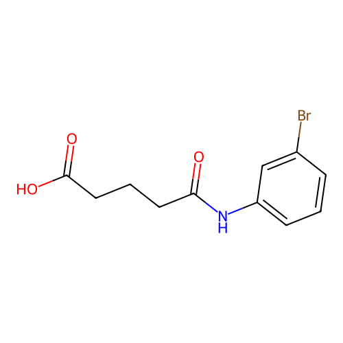 5-[(3-Bromophenyl)amino]-5-oxopentanoic acid structure