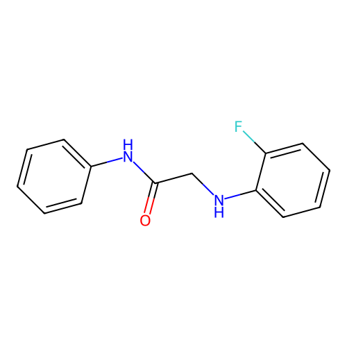 2-(2-fluoroanilino)-N-phenylacetamide structure
